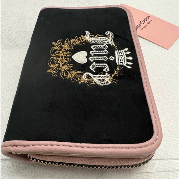 Juicy Couture Handbags - JUICY COUTURE HERITAGE VELVET BIFOLD WALLET